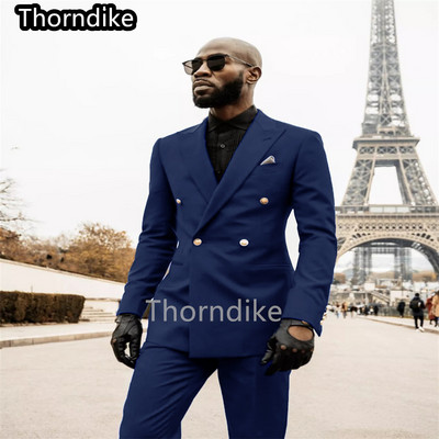 Thorndike New 2022 Formal Business Purpuri Costume pentru bărbați 3 piese Formal pentru bărbați Costume pentru bărbați Costume de nuntă pentru bărbați Smoking pentru mire