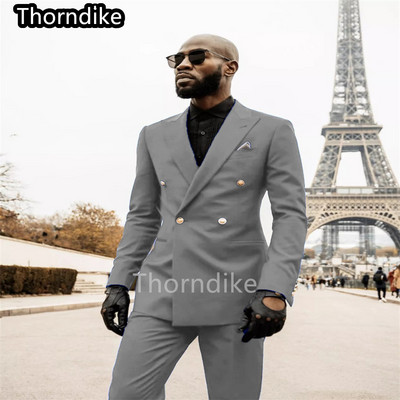 Thorndike New 2022 Formal Business Purpuri Costume pentru bărbați 3 piese Formal pentru bărbați Costume pentru bărbați Costume de nuntă pentru bărbați Smoking pentru mire