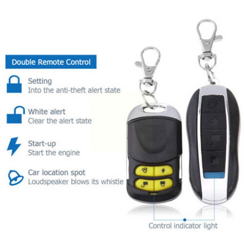 Sistem de alarmă de securitate cu sirenă de putere mare de 12V pentru mașină, control de la distanță pentru motociclete, bicicletă, putere mare antifurt, rezistentă la apă Y6V9