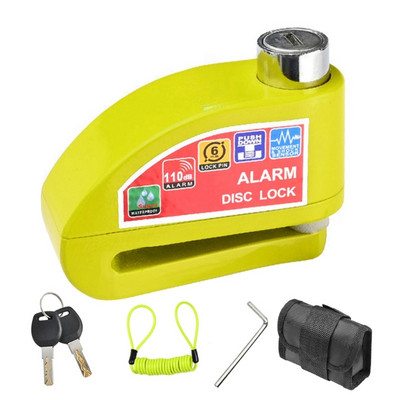 03KB Încuietori pentru motociclete Antifurt cu alarmă Încuietori pentru disc pentru motociclete cu alarmă Încuietori pentru disc Blocare antifurt cu senzor de mișcare