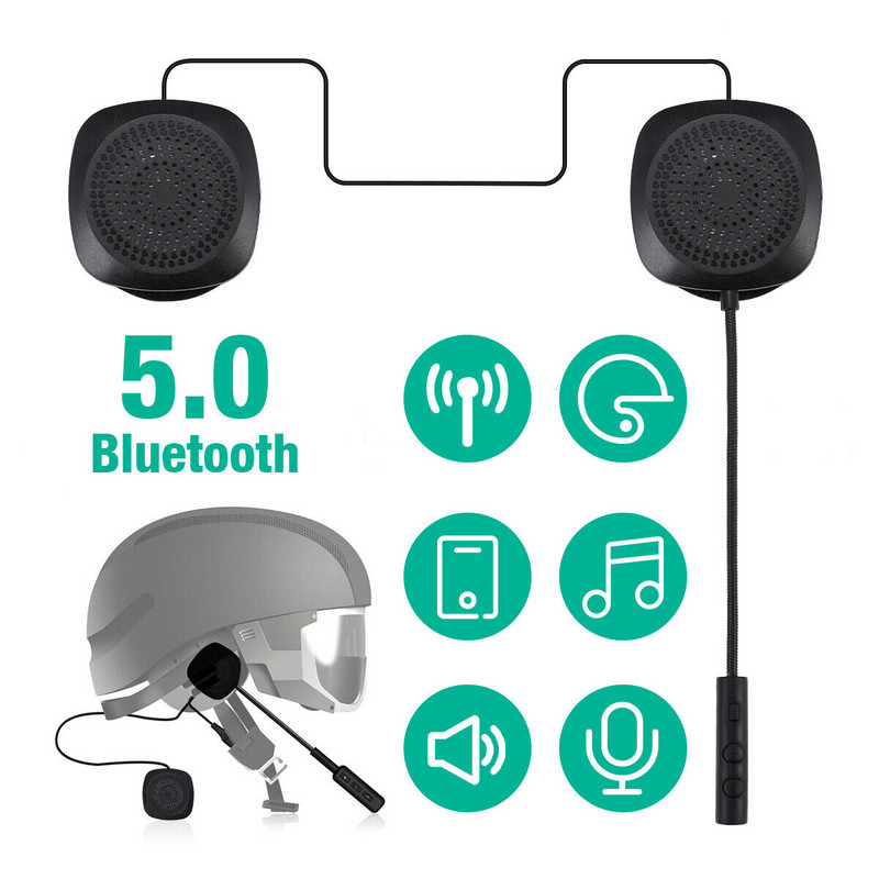 VR robotas Bluetooth 5.0 Moto Šalmas ausinės belaidės laisvų rankų įrangos stereo ausinės motociklo šalmas ausinės MP3 garsiakalbis