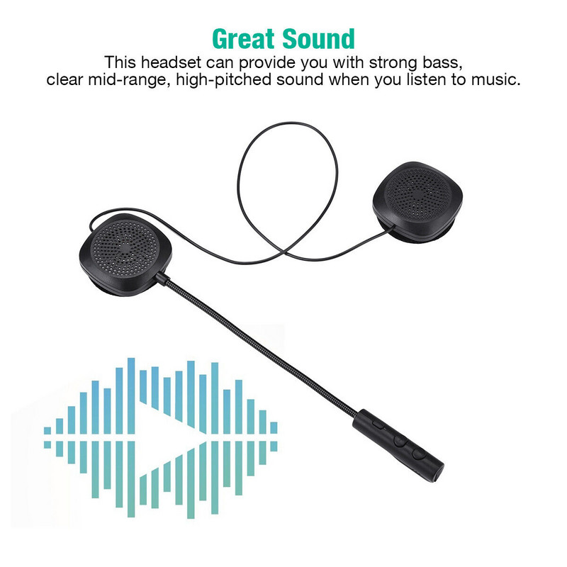 VR robotas Bluetooth 5.0 Moto Šalmas ausinės belaidės laisvų rankų įrangos stereo ausinės motociklo šalmas ausinės MP3 garsiakalbis