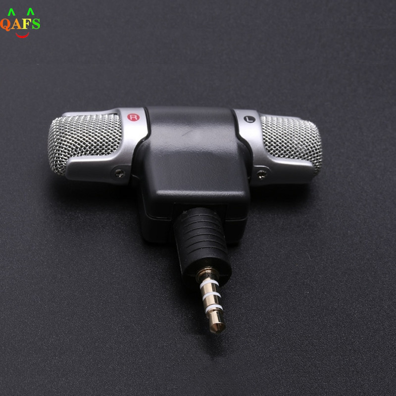 Mini 3,5 mm lizdo mikrofonas Stereo mikrofonas, skirtas įrašyti mobiliojo telefono studijos interviu mikrofonas 4 kontaktų išmaniesiems telefonams