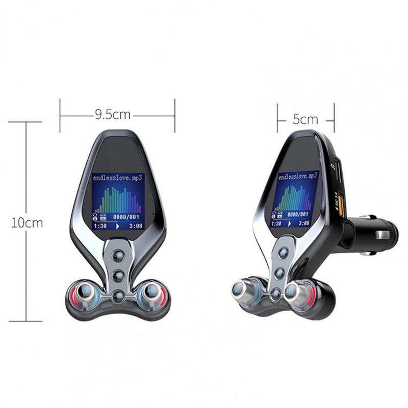 BT26 FM siųstuvas su Bluetooth suderinamas 3.0 automobilinis MP3 grotuvas, muzikos imtuvas mobiliesiems telefonams Automobilių priedai