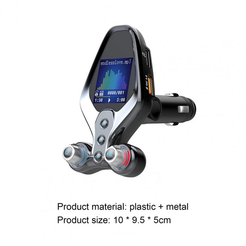 BT26 FM siųstuvas su Bluetooth suderinamas 3.0 automobilinis MP3 grotuvas, muzikos imtuvas mobiliesiems telefonams Automobilių priedai