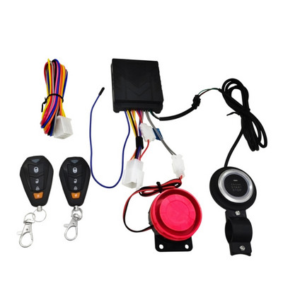 Motorcycle Alarm Remote Start Keyless Mobile Control Electric Engine Lock-Siren N0HF