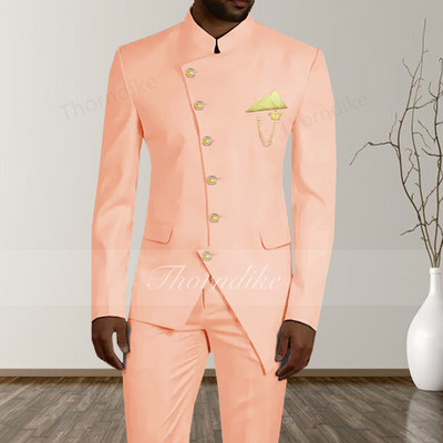 Thorndike 2023 Verde Burgundy Trend Nou Mixed Colocr Costum de nuntă pentru bărbați Mire Business Casual Tuxedo Moda Nou Costum 2 piese