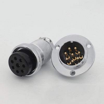 30 MM 2 3 4 5 6 7 8 10 Pin Conector de putere fir industrial Circular Road Battery Mufă Femeie Priză Masculin Motocicletă Auto Audio LED