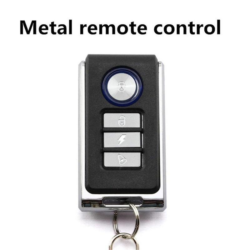 Alarmă antifurt pentru motociclete Alarmă pentru vehicule electrice pentru biciclete 125dB Sistem de alarmă cu vibrații cu 2 telecomandă ATV Accesorii pentru motociclete