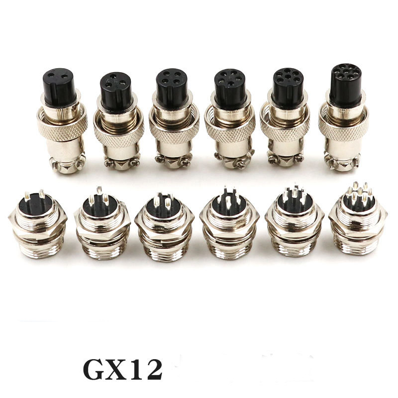 GX12 3 4 5 6 7 kontaktų vandeniui atspari aviacijos jungtis garsiakalbio apšvietimas garso LED motociklo medicininio litavimo gnybtas maitinimo jungtis