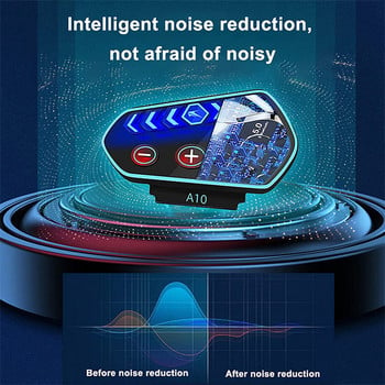A10 Bluetooth слушалки Мотоциклетни безжични слушалки за каска Комплект за телефонни разговори със свободни ръце Стерео анти-смущения Bt слушалки