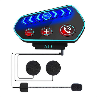 Căști Bluetooth A10 Cască fără fir pentru motocicletă Căști cu mâini libere Set de apeluri telefonice Stereo Anti-interferențe Bt