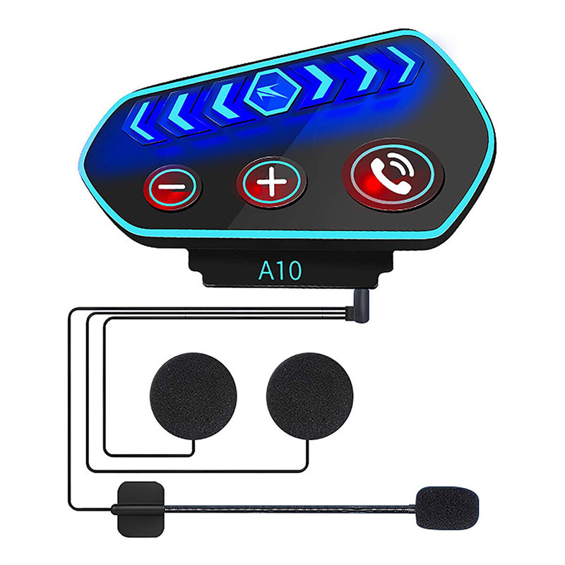Căști Bluetooth A10 Cască fără fir pentru motocicletă Căști cu mâini libere Set de apeluri telefonice Stereo Anti-interferențe Bt
