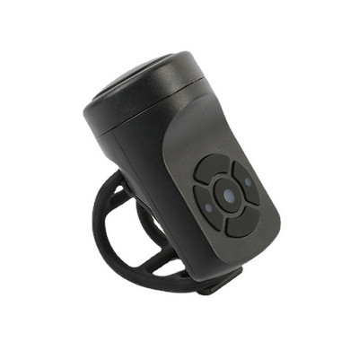 Dviračio elektrinis ragas, juodas ABS USB įkraunamas dviračio dviračio skambutis garsiakalbio žiedas dviračio priedai Garsus vairo aliarmo skambutis