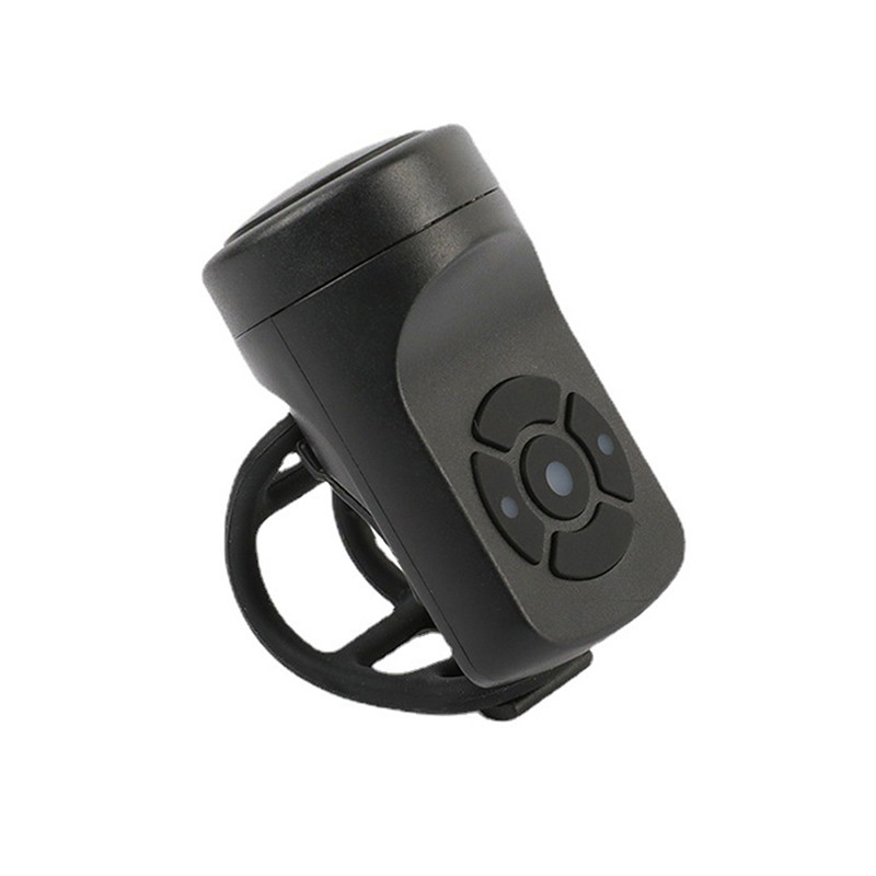 Dviračio elektrinis ragas, juodas ABS USB įkraunamas dviračio dviračio skambutis garsiakalbio žiedas dviračio priedai Garsus vairo aliarmo skambutis