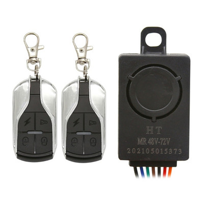 Motociklų apsaugos signalizacijos sistemos su nuotolinio variklio užvedimo apsauga nuo užgrobimo 36-72V