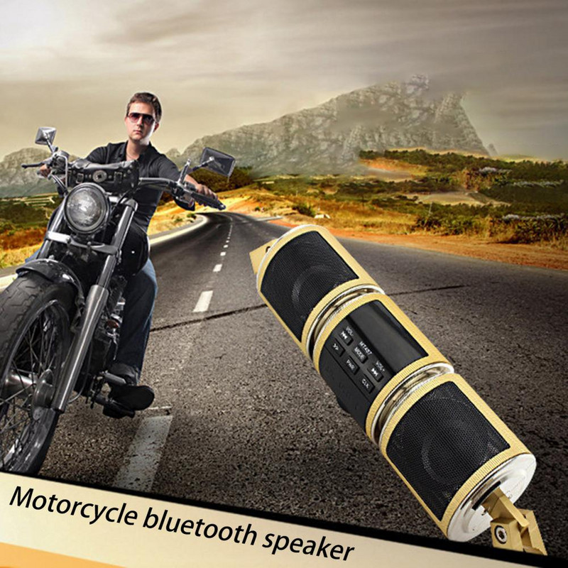 50% MT487 Difuzor compatibil Bluetooth Montare pe ghidon Ecran LED Player muzical Motocicletă Difuzor compatibil Bluetooth pentru Mot