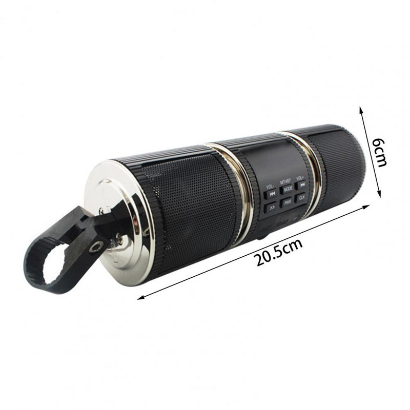 50% MT487 Difuzor compatibil Bluetooth Montare pe ghidon Ecran LED Player muzical Motocicletă Difuzor compatibil Bluetooth pentru Mot