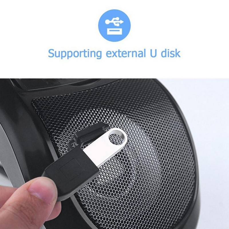 Difuzoare Bluetooth fără fir pentru motociclete Sistem de amplificare audio stereo impermeabile Player audio MP3 Radio FM cu lumină LED