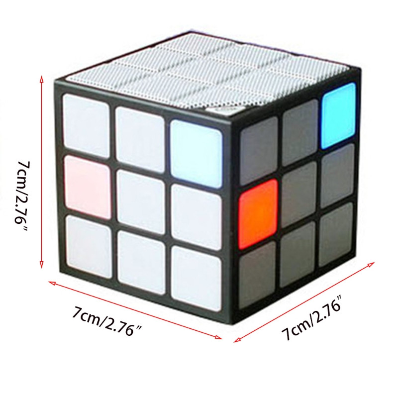 Mini difuzor portabil cub Bluetooth Mini cub magic Difuzor colorat fără fir Bluetooth Lumină bliț LED cu card TF