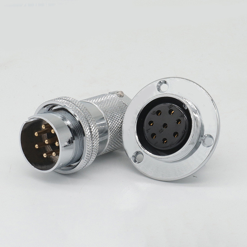 30MM Circular Industrială Motocicletă Auto Lumină Audio Medicală Auto Conector Baionetă 2 4 5 6 7 8 Pin IP67 Adaptor Impermeabil