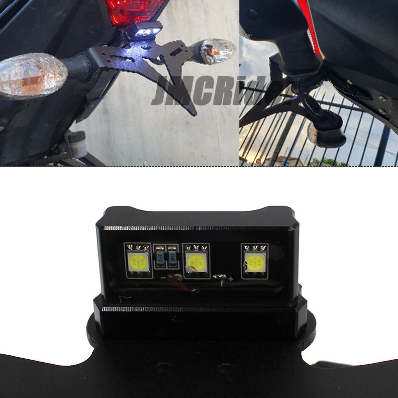 Yamaha MT-07 MT 07 FZ-07 MT07 jaoks 2013-2021 2014 2018 Mootorratta numbrimärgi hoidja poritiiba eemaldaja registreerimisklamber