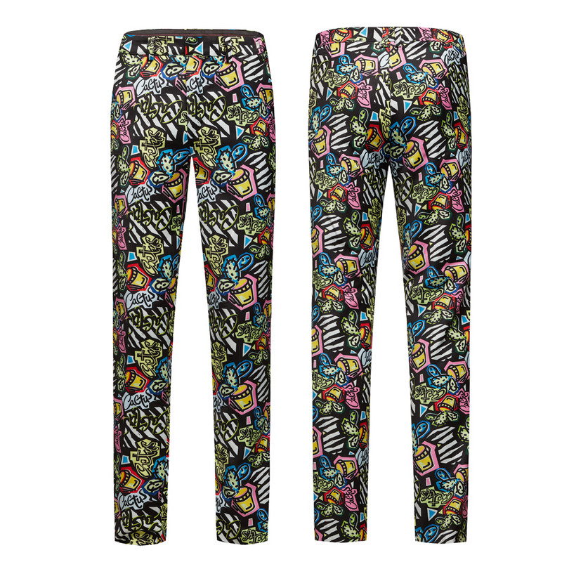 Jachetă albă, neagră, pantaloni, bărbați, afaceri, ocazional, costum subțire, set de 2 piese, smoking imprimat la modă, rochie formală de nuntă, blazer.