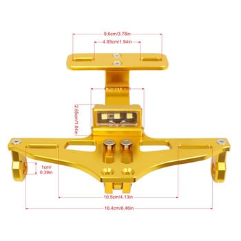 За HONDA CBR 125R За RC125 200 390 690 990 Мотоциклет Универсален регулируем заден държач за регистрационен номер с LED светлина