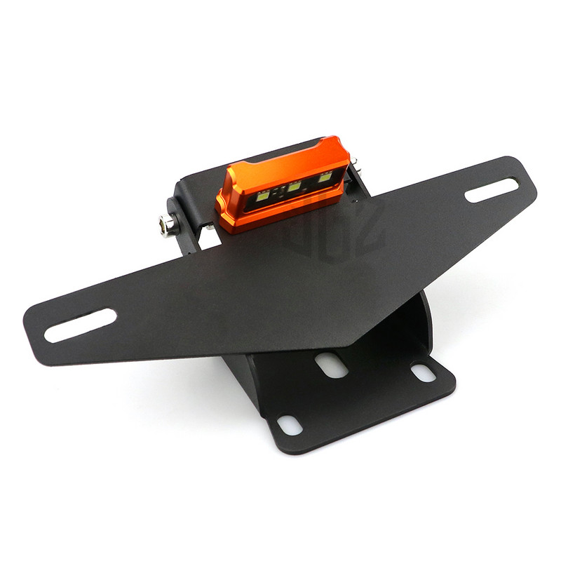 KTM DUKE 125 250 390 200 2013 - 2016 2016 2017 2018 2019 motociklo galinio valstybinio numerio ženklo galinio rėmo laikiklis su LED lempute