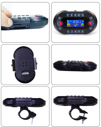 DC12V 30W безжичен Bluetooth високоговорител за мотоциклет с поддръжка на дисплей Bluetooth хендсфри, TF карта, FM радио, зареждане на телефона