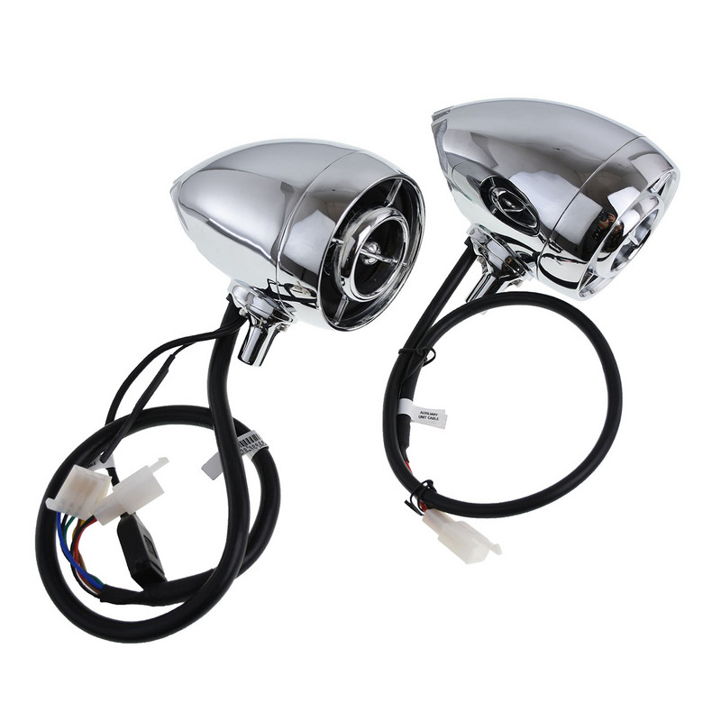 Motocicletă 1'' 1.25'' Difuzor audio Sunet Hi-Fi Difuzoare Bluetooth impermeabile MP3 WMA Telefon USB AUX pentru Harley Touring XL