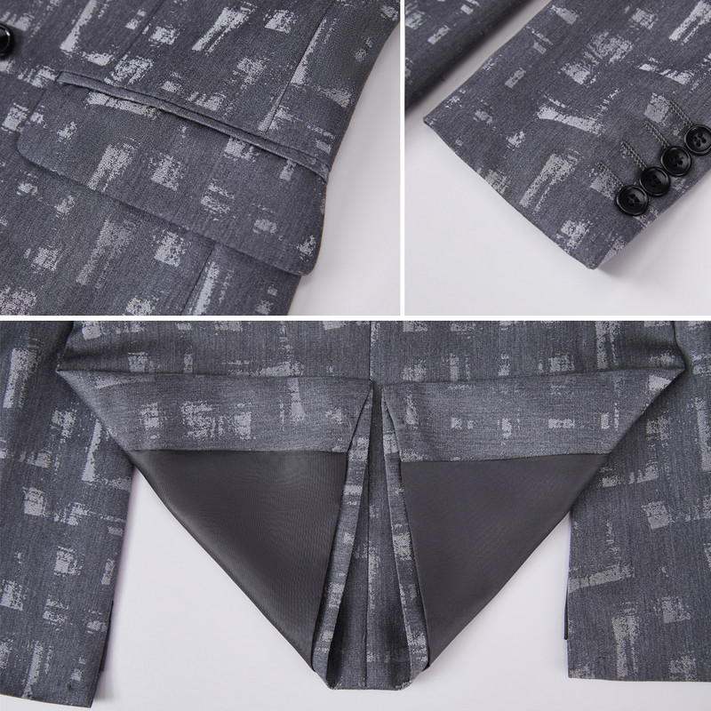 Costume bărbați gri, negru, dublu piept, jachetă, pantaloni, nuntă, cu rever, smoking, blazer formal de afaceri