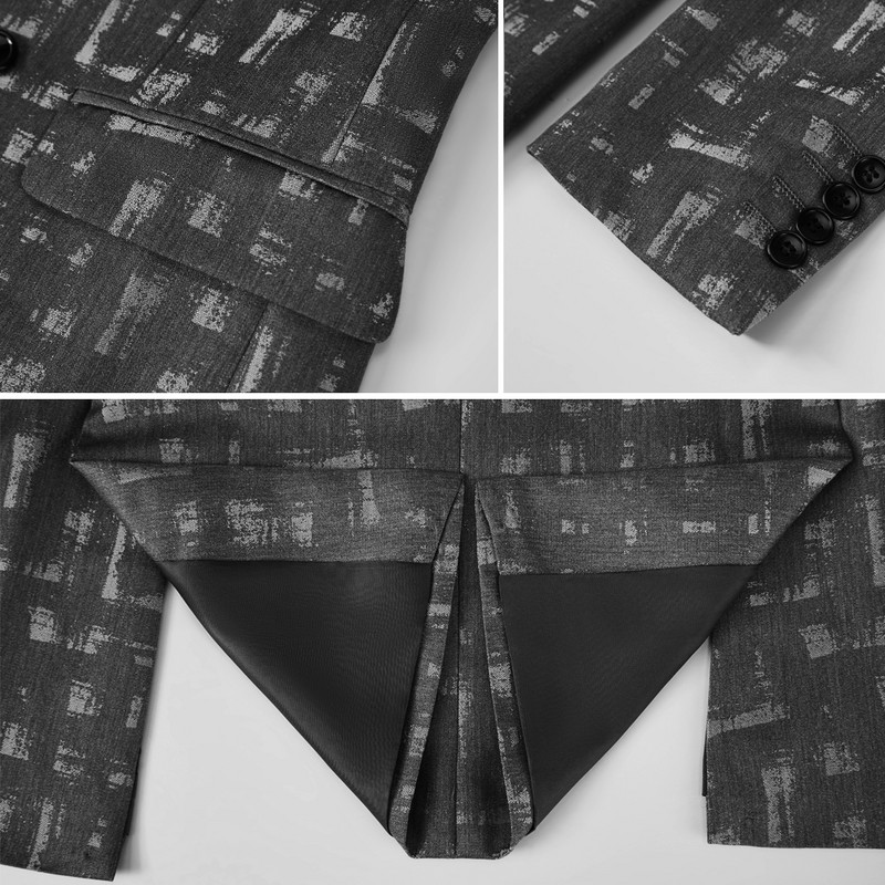 Costume bărbați gri, negru, dublu piept, jachetă, pantaloni, nuntă, cu rever, smoking, blazer formal de afaceri