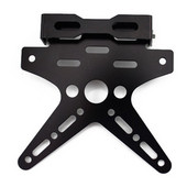 Motociklo valstybinio numerio stovas Universalus galvanizuojamas CNC aliuminio lydinio reguliuojamas motociklo valstybinio numerio numerio rėmo dangtelis