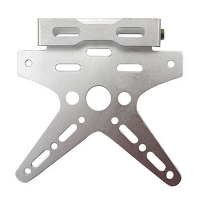 Motociklo valstybinio numerio stovas Universalus galvanizuojamas CNC aliuminio lydinio reguliuojamas motociklo valstybinio numerio numerio rėmo dangtelis