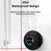 Mini difuzor Bluetooth impermeabil pentru baie audio boxe de duș fără fir Lumină RGB pentru bară de sunet pentru telefon Difuzor de mașină fără mâini