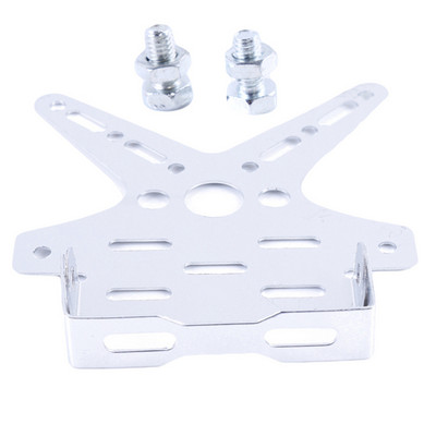 Galvaninio aliuminio lydinio motociklo galinio valstybinio numerio ženklo rėmas Motociklo laikiklis paspirtukas Reguliuojamas numerio ženklo laikiklis