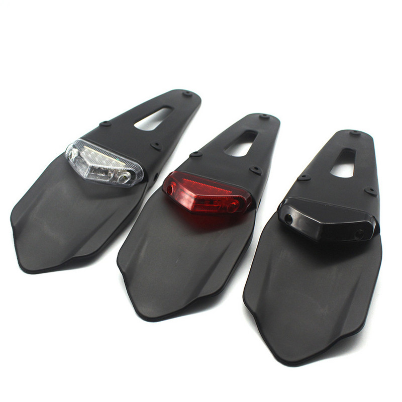 Motociklo universalus 12V LED galinių žibintų stabdžių žibintas su galinio sparno valstybinio numerio laikiklio laikikliu, skirtas enduro visureigiui