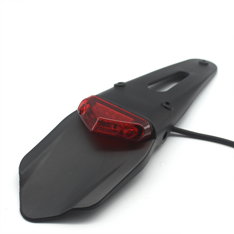Motociklo universalus 12V LED galinių žibintų stabdžių žibintas su galinio sparno valstybinio numerio laikiklio laikikliu, skirtas enduro visureigiui