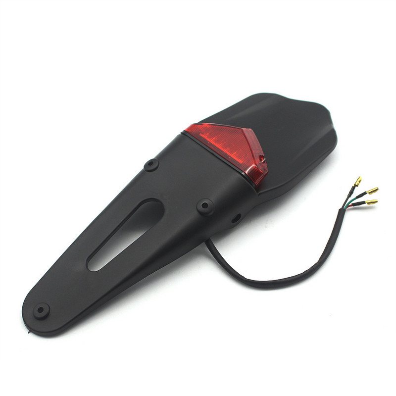 Motociklo universalus 12V LED galinių žibintų stabdžių žibintas su galinio sparno valstybinio numerio laikiklio laikikliu, skirtas enduro visureigiui