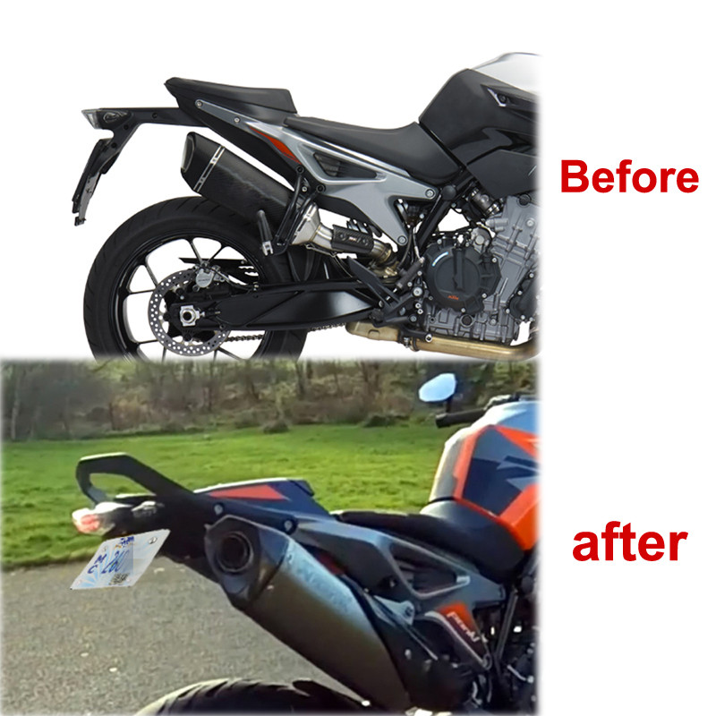 Se potrivește pentru KTM 790 Duke 2018-2022 890 Duke R 2021-2022 Motocicletă Spate Coadă Tidy Aripa Eliminator Kit Suport pentru plăcuță de înmatriculare