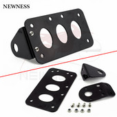 Pentru Harley Axă Montare laterală Scooter Moped Plăcuță pentru Număr Motocicletă Suport far spate Negru