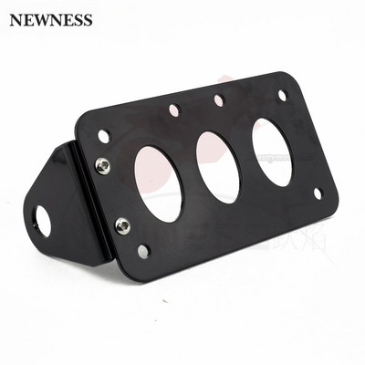 Pentru Harley Axă Montare laterală Scooter Moped Plăcuță pentru Număr Motocicletă Suport far spate Negru