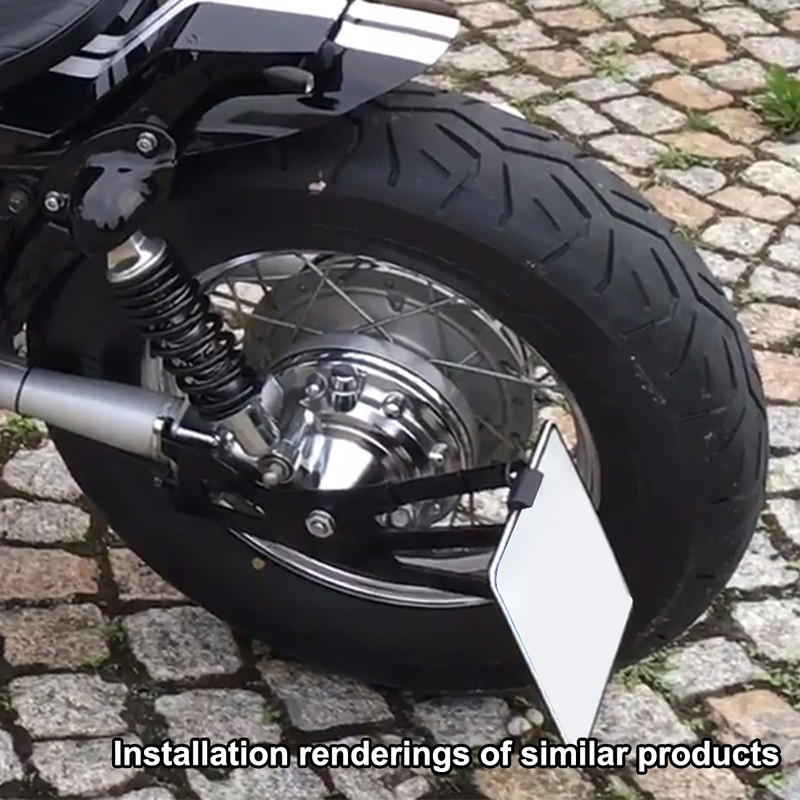 Potrivit pentru YAMAHA XV 535 Virago XV 1100 Virago Eliminator de aripi lateral Suport plăcuță de înmatriculare cu montare laterală Suport lateral pentru plăcuță de înmatriculare