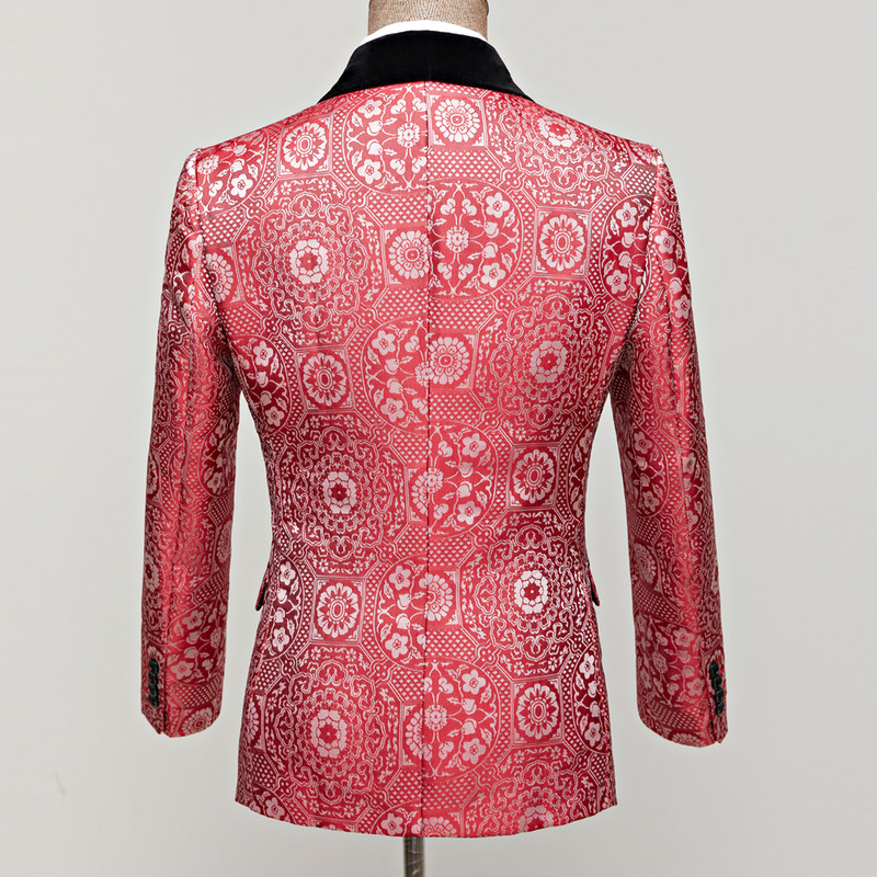 Costume de nuntă pentru bărbați de lux, negru, cu rever, roșie, 2 bucăți, costum de mire personalizat, rochie, smoking, slim fit, jacuză, jachetă, pantaloni, set