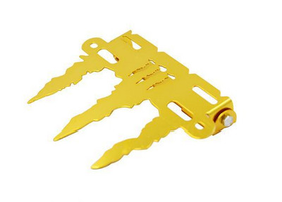 Suport pentru plăcuță de înmatriculare pentru motociclete Model universal de zmeu Plăcuță de înmatriculare cu gheare fantomă din aliaj de aluminiu