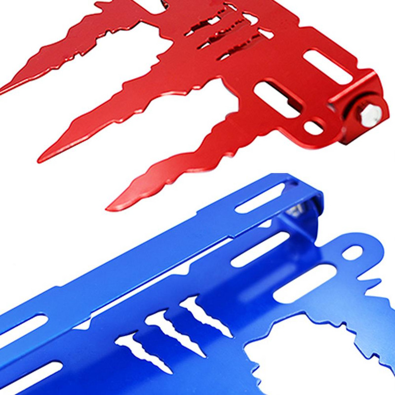 Suport pentru plăcuță de înmatriculare pentru motociclete Model universal de zmeu Plăcuță de înmatriculare cu gheare fantomă din aliaj de aluminiu