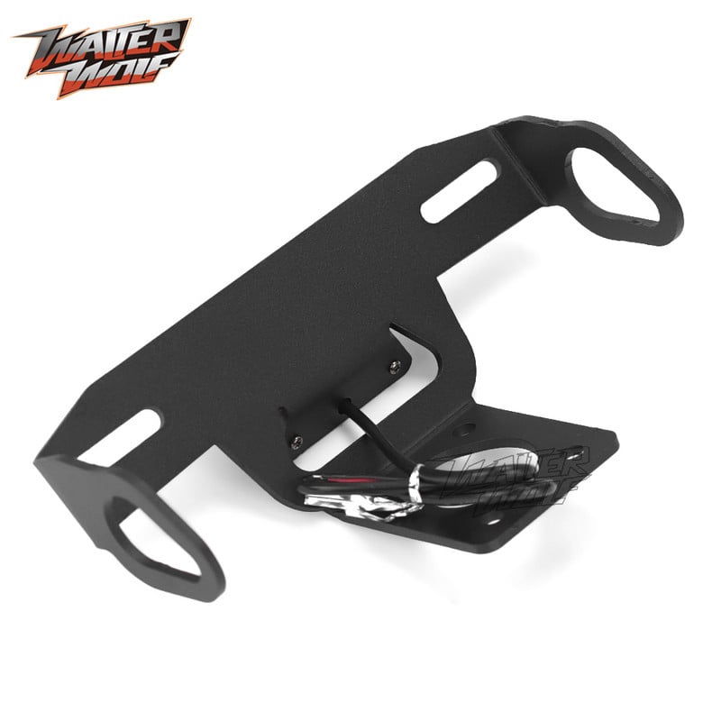 YZFR6 Държач за регистрационен номер за YAMAHA YZF R6 2006-2021 Аксесоари за мотоциклет Скоба Опашка Подредена Рамка за премахване на калници CNC ЛОГО