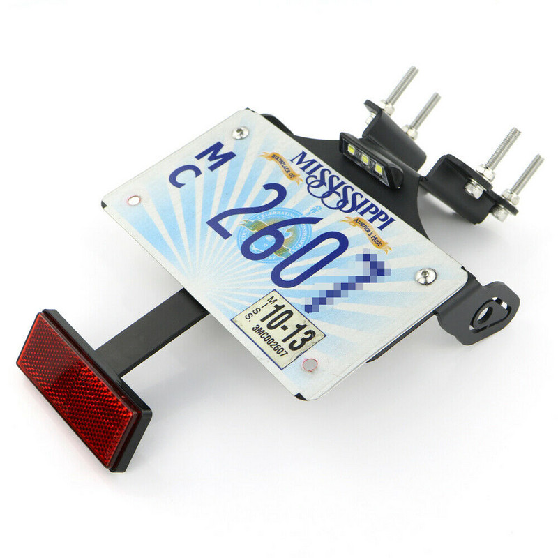 Se potrivește pentru Yamaha FZ-07 FZ07 MT-07 2014-2020 MT07 R7 2021-2022 Suport pentru plăcuță de înmatriculare Suport pentru coadă din spate Kit de eliminare a aripilor