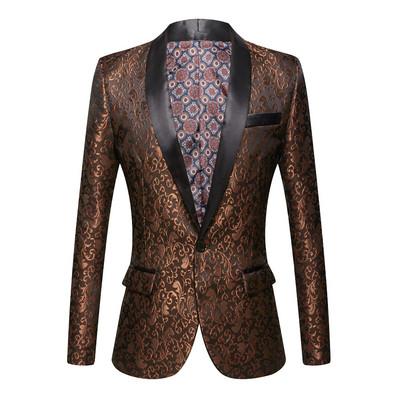 Nou Roz Albastru Regal Burgundy Floral jacquard Smoking cu rever cu șal Costume pentru bărbați Nunta Mire Bal Slim Fit Tuxedo Party Cina